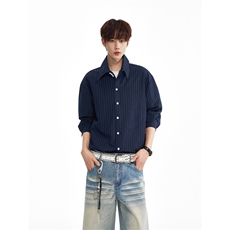 xz603-CS5171-特P50-控98，抖音高质量衬衫百搭基础条纹老钱，男装衬衫，星座603