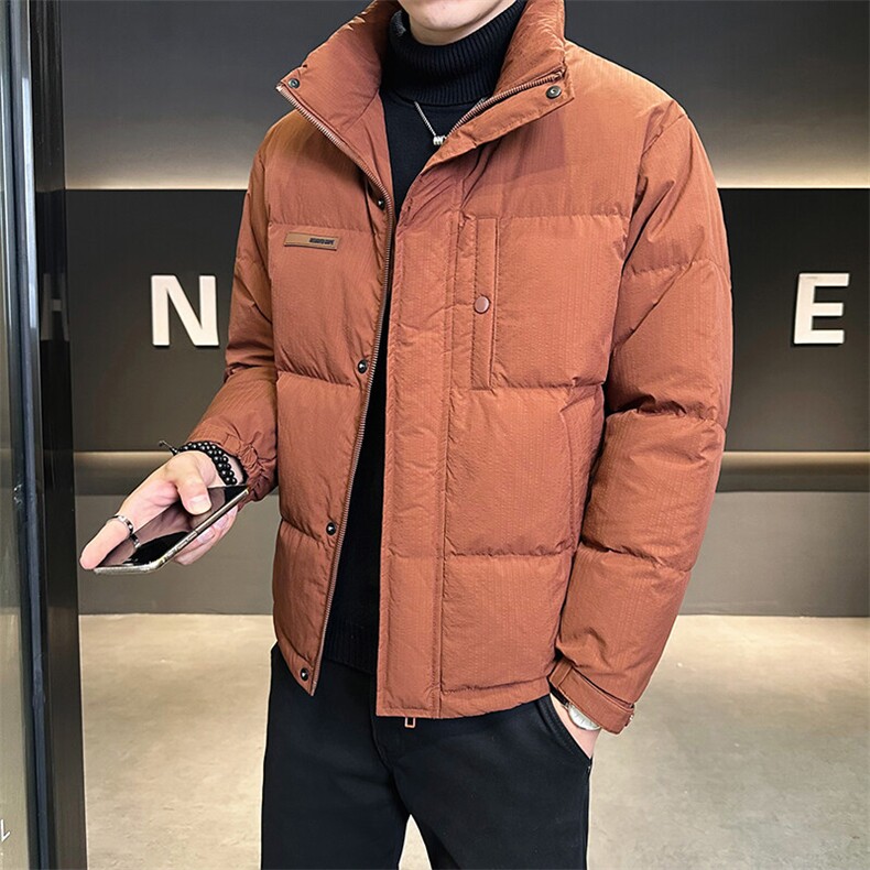 2024新款男士羽绒服短款立领冬季鸭绒外套B240-YR44030-P170,男装羽绒服,电商B240