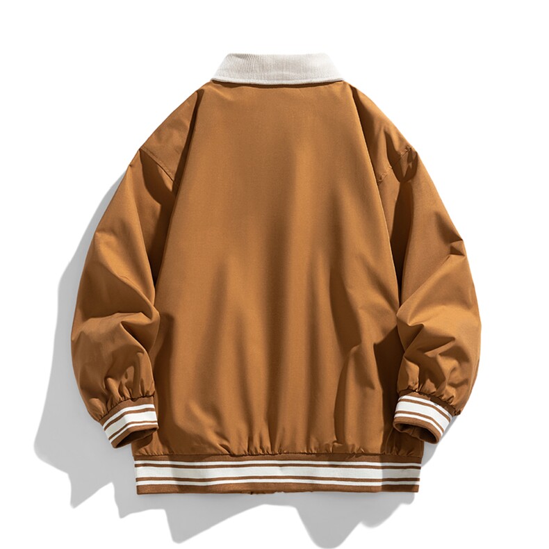2024春季新款户外山系宽松翻领休闲夹克棒球服904-JK1122-P60,男装夹克,星座904