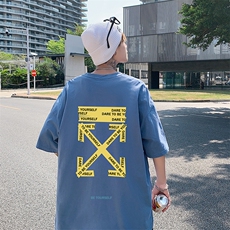 DX17127-P20纯棉短袖t恤男大码半袖打底衫宽松体恤衫港风，男装T恤，电商A040