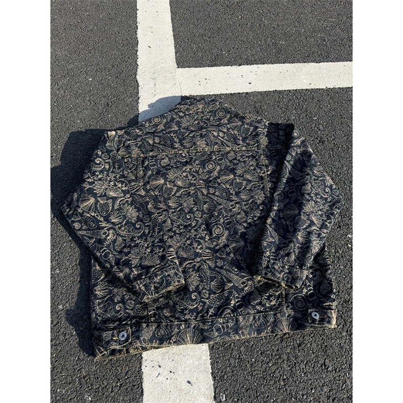 B221美式高街暗黑小众重工艺印花牛仔外套SY2536-特P70控118,男装工装外套,电商B221