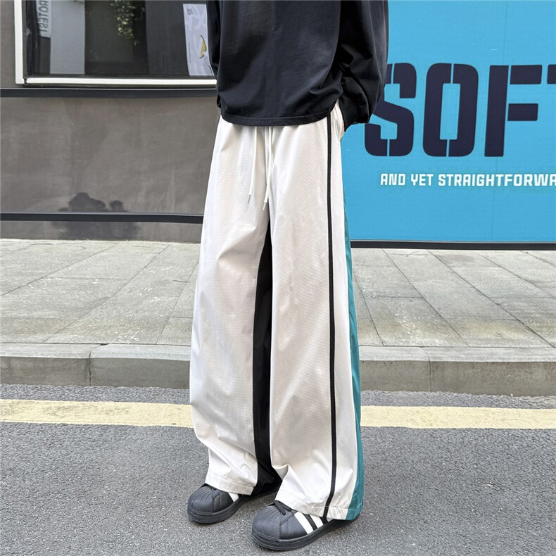 现货三拼色直筒长裤CK65特P40M-3XL,男装休闲裤,电商B325