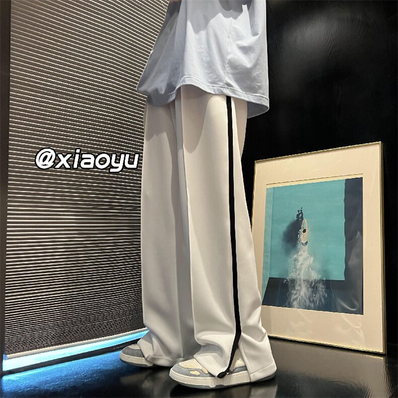XZ616秋季新款百搭开叉拖地休闲长裤TY379P45控58,男装休闲裤,星座512A（原616）