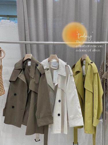 新款中长款风衣，女装风衣，And·Fan 范