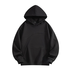 秋季现货纯色宽松二开卫衣男DSA157B-W6996-特P45，男装卫衣，电商A157B