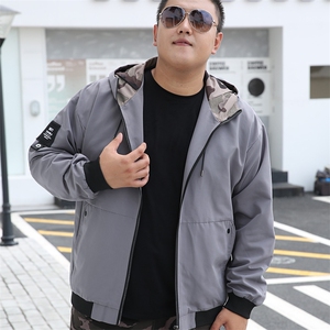 加肥加大码男连帽夹克刺绣外套5032-1_9023（M-4XLP65 5XL-9XLP75图片