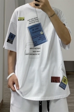 ！版权注册！2023春夏纯棉潮流百搭男士短袖T恤半袖闪T336P28，男装T恤，电商B220