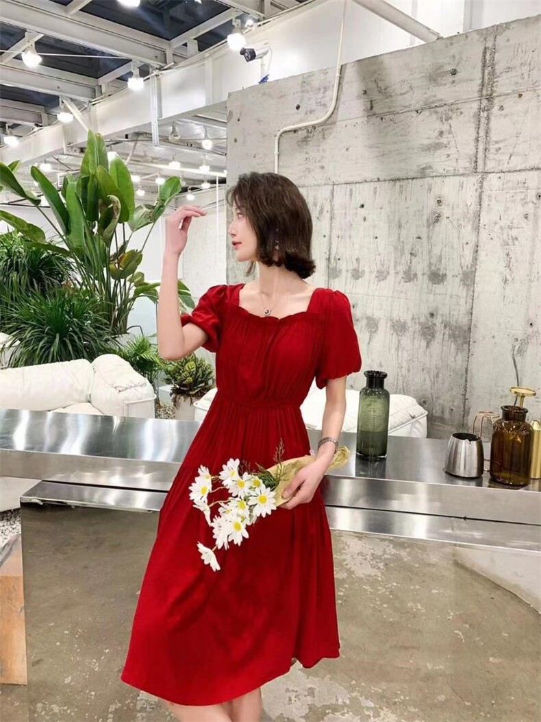 2021年夏季新品韩版连衣裙，女装连衣裙，圣伊敏