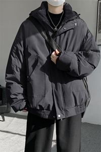 棉服男冬季新款港风宽松连帽棉衣MF9006-P90图片