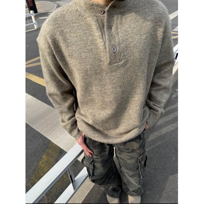 现货足高品质亨利领毛衣套头针织衫M607-特P45,男装针织衫/毛衣,星座1212