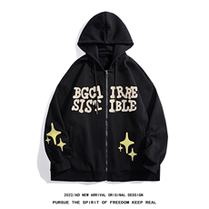 白底23秋季时尚百搭宽松字母印花潮流卫衣H251P75控98，男装卫衣，电商A247-1