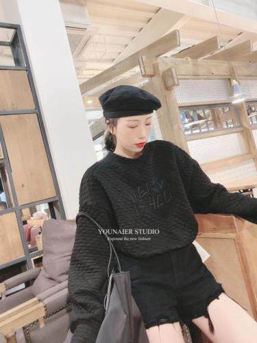 春款刺绣卫衣，女装卫衣/绒衫，悠奈尔