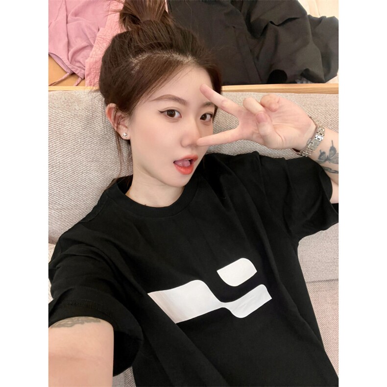 T0612-P25潮美式纯棉短袖男女同款基础款宽松上衣，男装T恤，星座617A-2