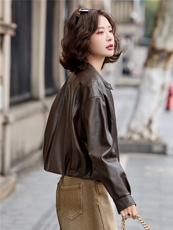 2026年春季新款现货休闲时尚皮衣外套品质女装，女装皮衣，臻衣坊