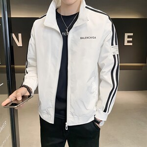 店主风新款夹克外套男春秋休闲百搭时尚立领男士上衣S2208-P90图片