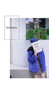 小圆领羊羔毛外套,其它,FST