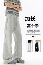 重磅卫裤男微喇美式高街195cm115直筒弯刀裤休闲百搭裤子KZ070P50，男装休闲裤，电商B312