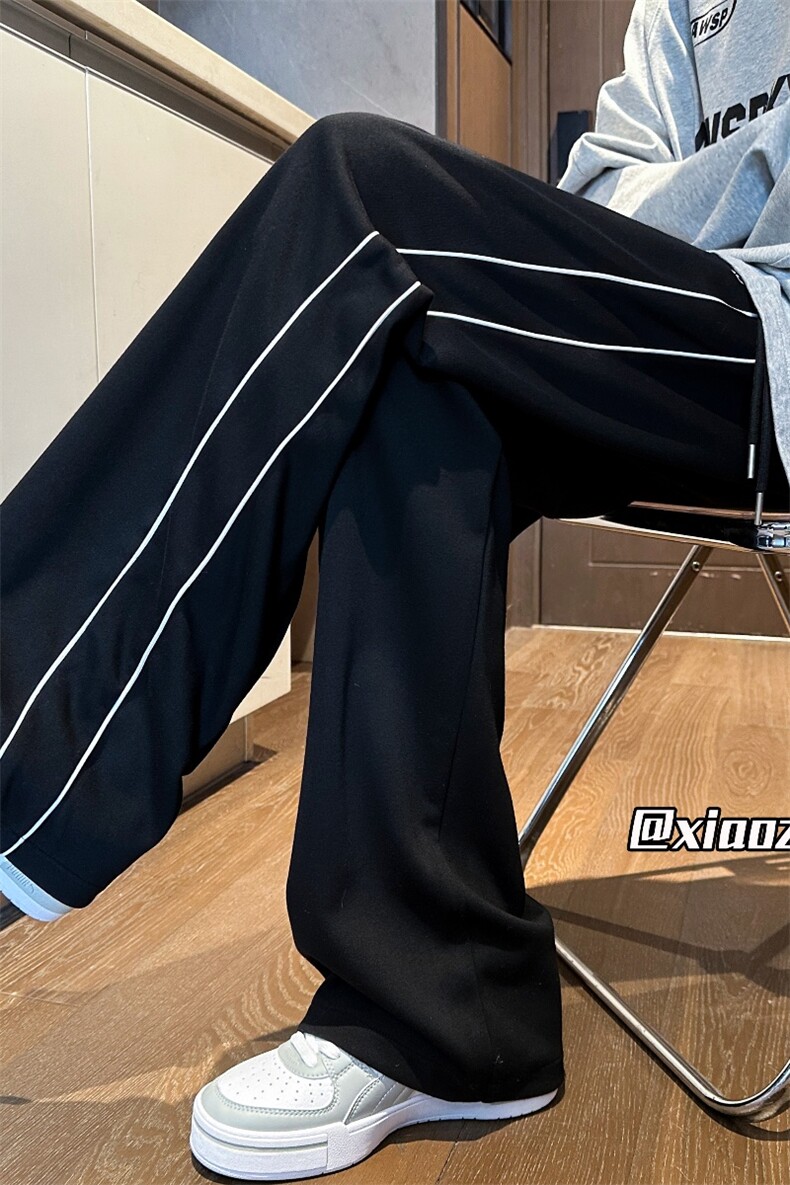 XZ616秋季新款撞色织带分割趣味刺绣休闲长裤TY1090特P40控78,男装休闲裤,星座512A（原616）