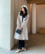 香丽迪秋装新款长款风衣，女装风衣，香丽迪1