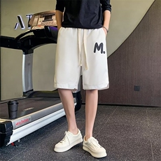 夏季短裤男ins潮牌休闲运动裤五分裤2024新款中裤子宽松大裤衩子，男装休闲裤，四季星座218-1