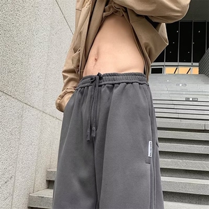 高品质春款男休闲卫裤贴标束脚裤加大码M-5XL K028 P40图片
