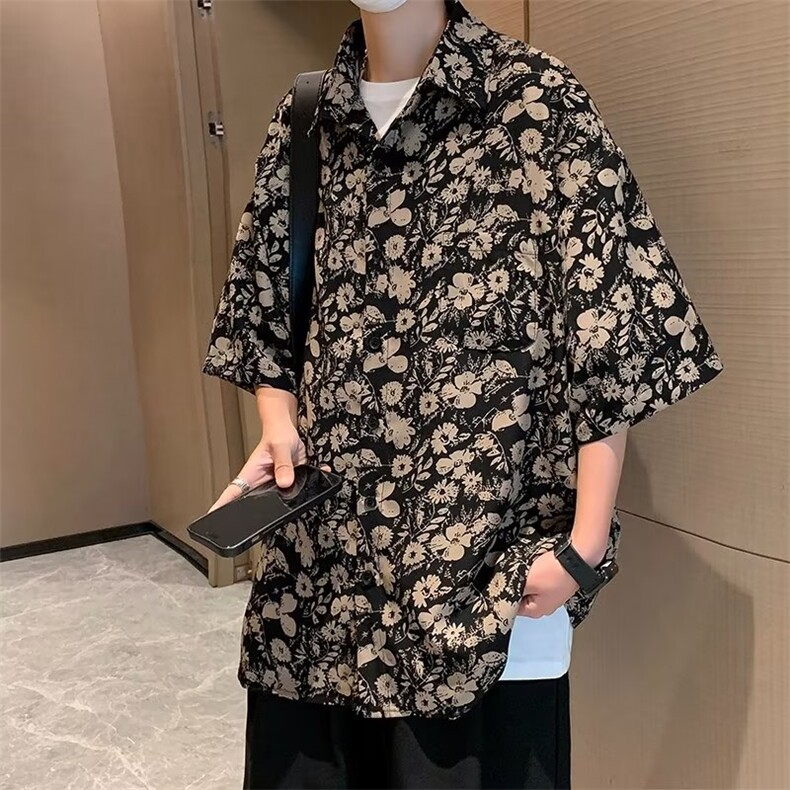 男日系潮流青春流行新款日常时尚ins夏季衬衫SC35P33,男装衬衫,星座1116-2