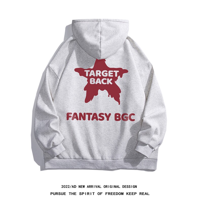 白底新款秋季时尚百搭宽松字母印花潮流卫衣H254P65控88,男装卫衣,电商A247-1