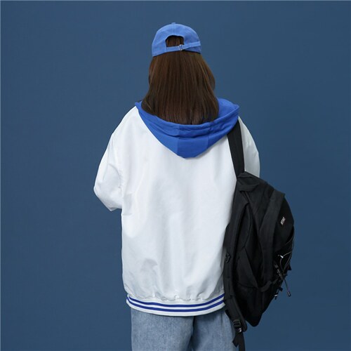 2021情侣宽松连帽夹克秋季男士休闲外套上衣学生飞行服/WT33P85,男装夹克,电商D325