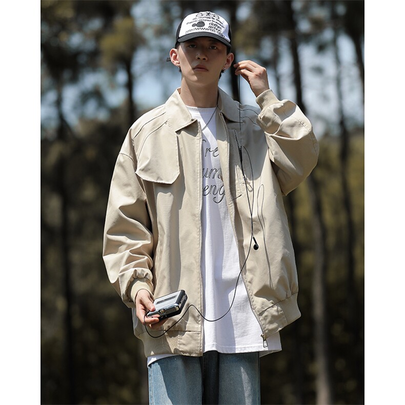 Wt8216-P60日系复古潮流防水夹克棒球服,男装夹克,星座1501-1