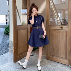 （现货！）2025夏季新款工装连衣裙女中长款2C325-A8811P135K198，女装连衣裙，2C325