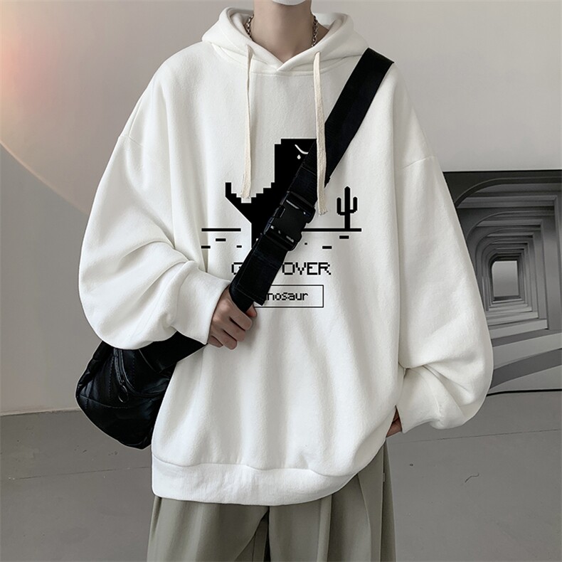 连帽卫衣男大码运动服帽衫外套WY2315-P35加绒款-P40,男装卫衣,电商A040