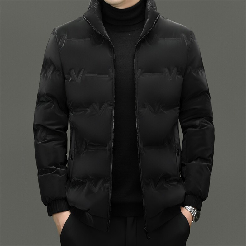 新款棉衣冬季加厚衣外套男款棉服男士棉袄中年短款立领休闲上衣图片