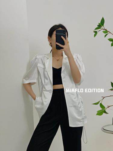 缎面西装，女装西装，MIA&FLO