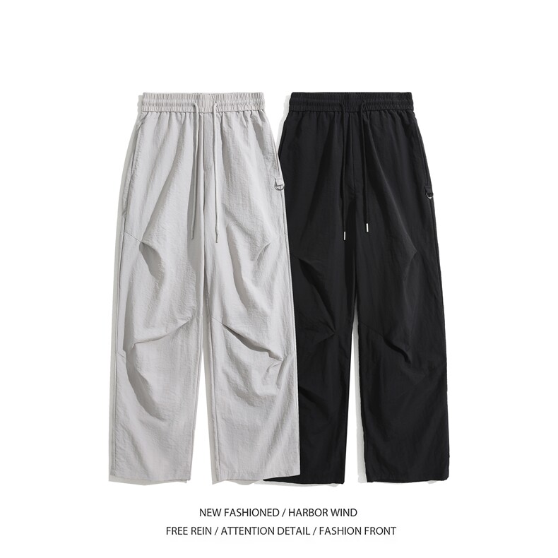 抖音品质初秋衔接款潮流宽松透气休闲裤B315-K24242-特p30控58,男装休闲裤,电商B315