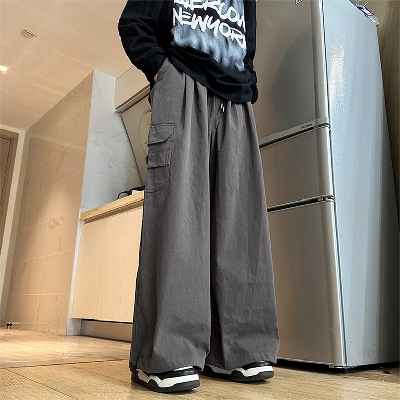 潮牌日系裤子男复古美式工装裤直筒宽松休闲裤K0951-P43,男装休闲裤,星座308B-1