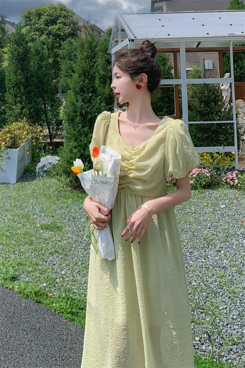 法式浪漫长裙高端精致仙女连衣裙2025新款夏季裙子高级感,女装连衣裙,2C229