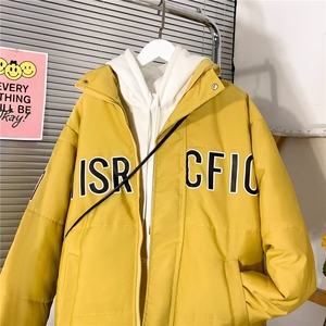 棉服男款冬季美式立领轻薄时尚棉服加厚棉衣外套短款面包服图片