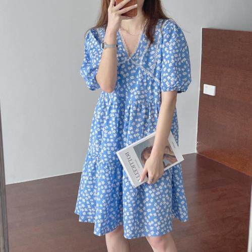 盐缩小碎花边裙，女装，TVMV(4F)