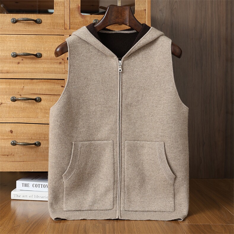 高品质男士羊绒背心马甲时尚百搭保暖舒适男装，男装背心/马甲，榆莲羊绒