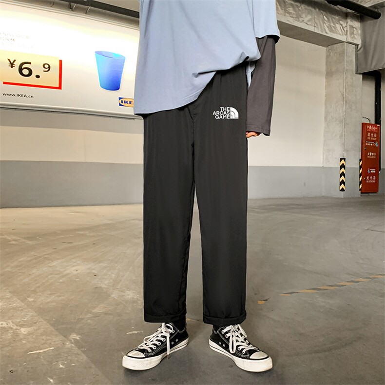 K43232-P25加绒款-P35休闲裤男士大码宽松九分运动裤男裤男直筒,男装休闲裤,电商A040