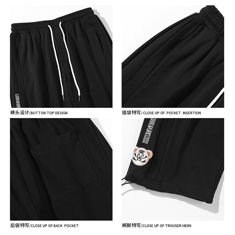 2023夏季新款日系无影墙大码串标运动七分裤M-5XHK22203-P65,男装休闲裤,电商A022