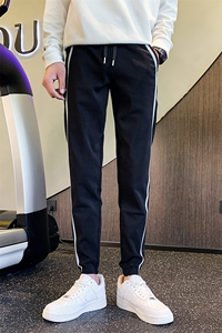 秋冬加绒休闲裤 男士保暖修身小脚裤休闲长裤潮901K17P45加绒55图片