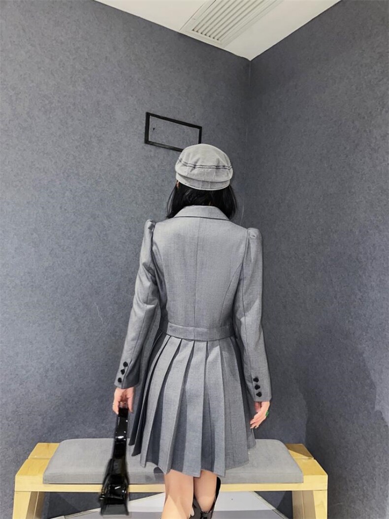 风衣连衣裙，女装风衣，精典蓝月