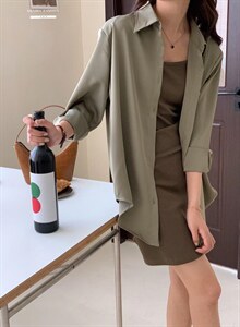 香丽迪网红chic高级感丝滑醋酸外披两件套图片