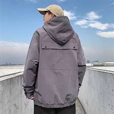 春季连帽工装夹克男士韩版宽松百搭潮流潮牌休闲外套DS629T，男装夹克，电商A102