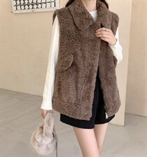 带领马甲，女装马甲，吉之红