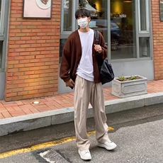 复古开衫男针织衫毛衣慵懒高级感新款休闲百搭外套MB058-P45，男装针织衫/毛衣，星座208-5