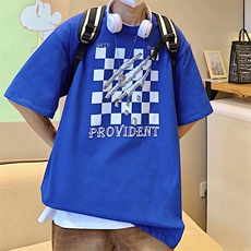 新款加肥加大男士港风宽松大码短袖T恤A071-5518-p28，男装T恤，电商A071