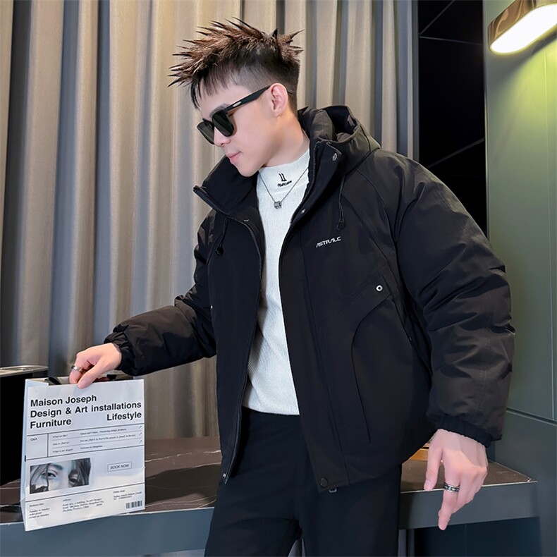 店主大棉衣冬季棉袄男社会小伙版型工装外套袄子8596-P148控188图片