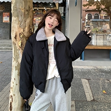 A574-P982025新棉服冬季短款羊羔毛小个子保暖宽松复古棉衣外套，男装棉衣，星座911